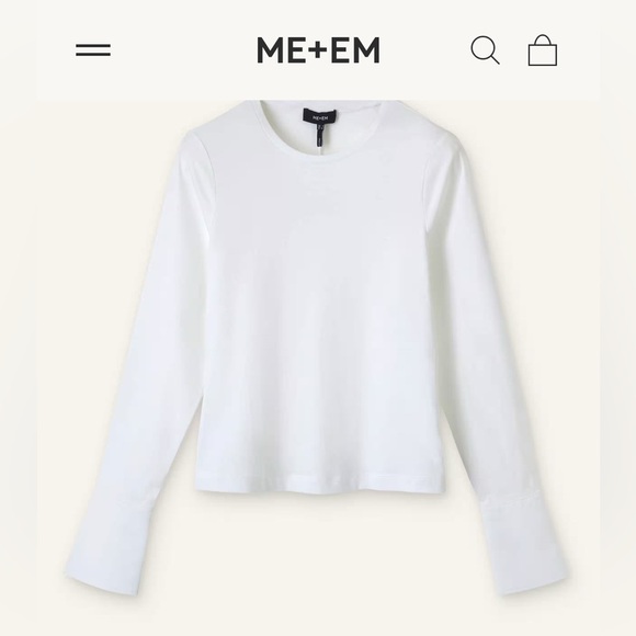 ME + EM Feature Button Crew Neck Layering Shirt 6 - Picture 6 of 14